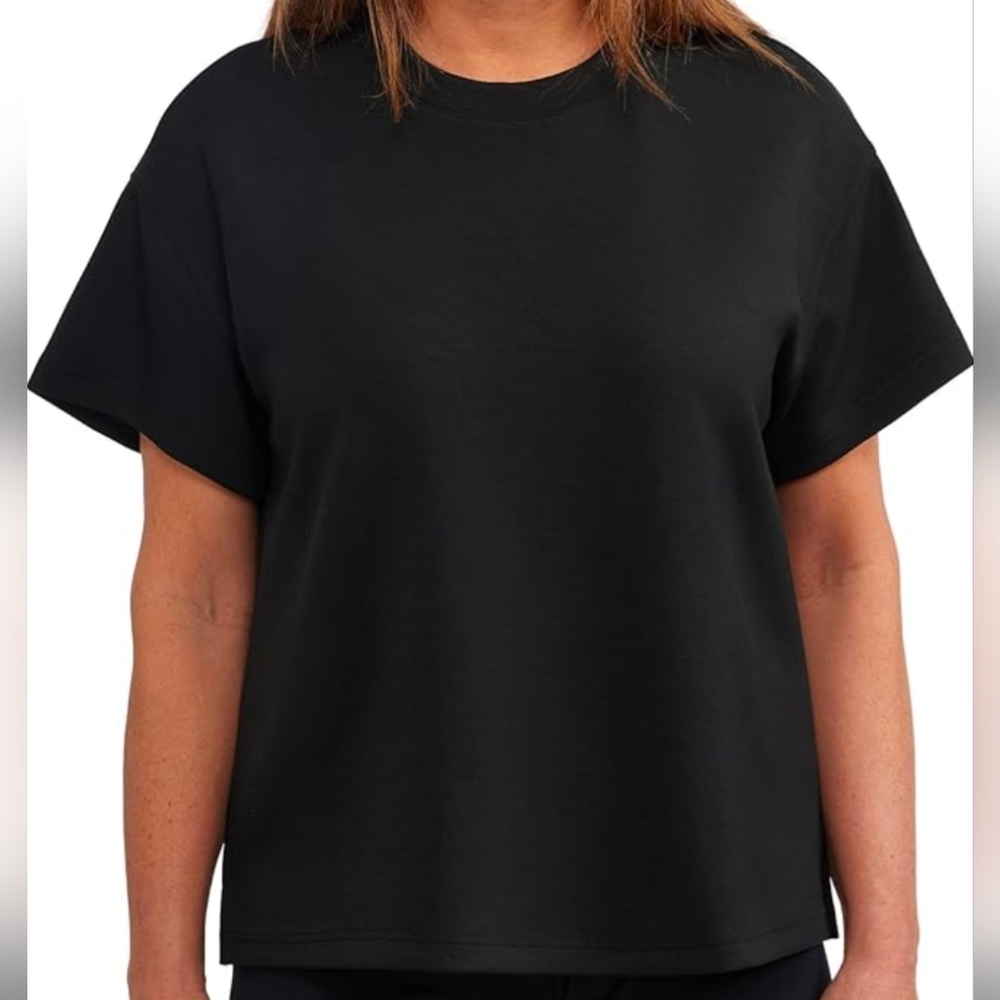 Black Short Sleeve Top and Pants Set